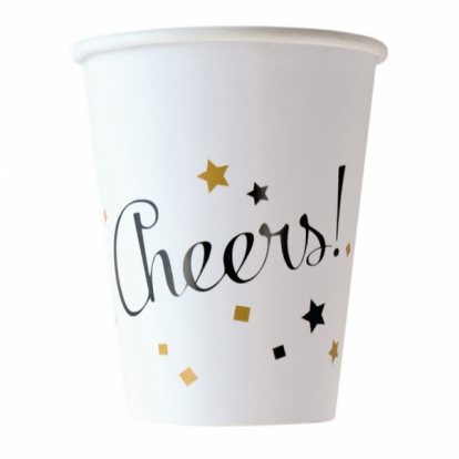 Glāzītes "Cheers" (8 gab/ 266 ml) 